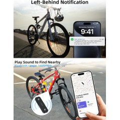 TopMade Bike Tracker : GPS Universel pour Apple, Étanche et Rechargeable