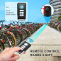 Alarme Vélo Antivol WSDCAM 113dB: Sécurité Maximale avec Télécommande & Étanchéité IP55 Alarme Vélo Antivol WSDCAM 113dB: Sécurité Maximale avec Télécommande & Étanchéité IP55