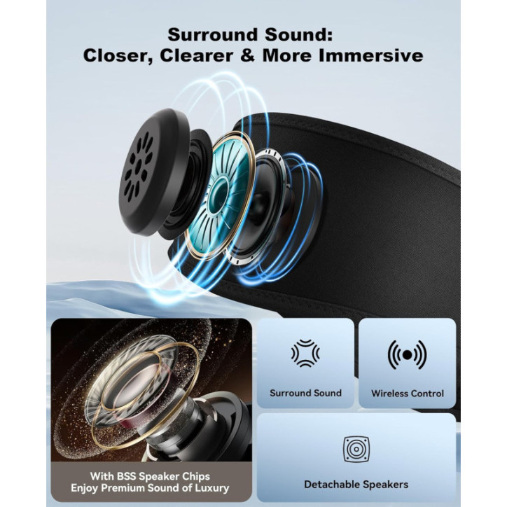 MUSICOZY: Casque de Sommeil Bluetooth 5.4, Écouteurs Ultra-fins pour Sport & Relaxation - Son Immersif, Confort Absolu! MUSICOZY: Casque de Sommeil Bluetooth 5.4, Écouteurs Ultra-fins pour Sport & Relaxation - Son Immersif, Confort Absolu!