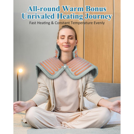 Neck & Shoulder Heating Pad - Electric, Weighted for Pain Relief - Perfect Gift for Mom!