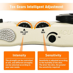 Rechargeable Acupuncture Pen: Electric Acupoint Finder with 3 Heads for Pain Relief & Therapy