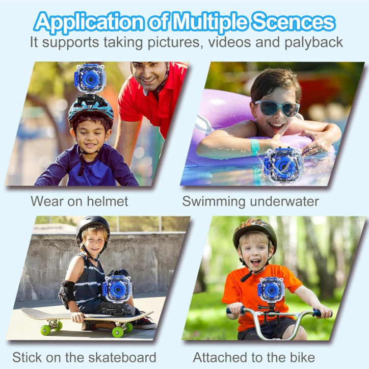 PROGRACE Kids Waterproof Action Camera: HD Video, Fun Games, Perfect Gift for Adventurous Boys! PROGRACE Kids Waterproof Action Camera: HD Video, Fun Games, Perfect Gift for Adventurous Boys!