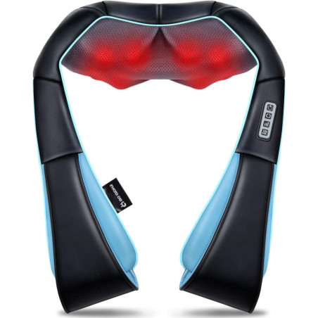 Mo Cuishle 4D Shiatsu Neck & Back Massager with Heat - Deep Tissue Kneading for Home, Office & Car