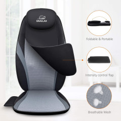 Coussin de Massage Shiatsu Snailax avec Chaleur – Confort Bureau