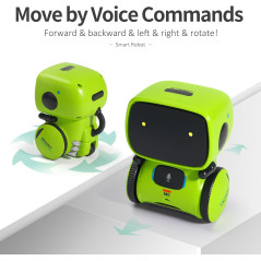 GILOBABY Smart Talking Robot — Voice control, dancing, singing & recording, perfect gift for kids 3+ in green!