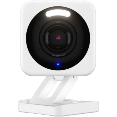 Wyze Cam v4 : Sécurité Intérieure/Extérieure 2.5K QHD, Vision Nocturne Couleur, Audio Bidirectionnel