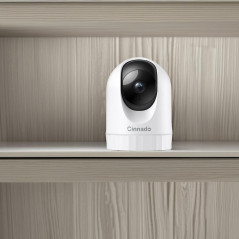 2K 360° Indoor WiFi Camera — Night vision, 2-way audio, SD storage & works with Alexa/Google Home!