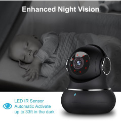 Litokam 2K Indoor Camera — 360° view, motion detection, night vision & app control for pets & baby monitoring!


1/2