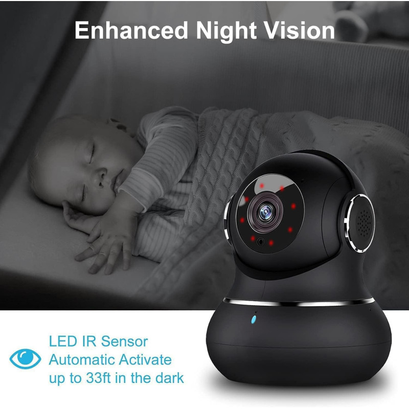 Litokam 2K Indoor Camera — 360° view, motion detection, night vision & app control for pets & baby monitoring!


1/2