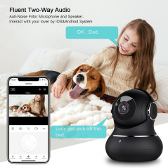 Litokam 2K Indoor Camera — 360° view, motion detection, night vision & app control for pets & baby monitoring!


1/2