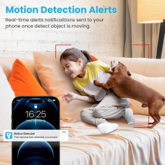 Litokam 2K Indoor Camera — 360° view, motion detection, night vision & app control for pets & baby monitoring!


1/2
