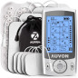 AUVON Stimulateur Musculaire TENS Double Canal: 20 Modes, Soulagement Personnalisé & Electrodes 2/2x4 AUVON Stimulateur Musculaire TENS Double Canal: 20 Modes, Soulagement Personnalisé & Electrodes 2/2x4