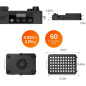 Bestqool 105W : Lampe de Thérapie par Lumière Rouge, Double Puce LED 660nm/850nm, Rajeunissement & Récupération
