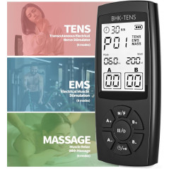 Stimulateur Musculaire TENS : Soulagement Douleur Dos, Nuque & Épaules - 22 Modes EMS