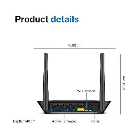 Linksys AC1200 WiFi 5 Router: Fast, Secure Home Network with Parental Controls
