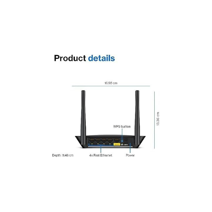 Linksys AC1200 WiFi 5 Router: Fast, Secure Home Network with Parental Controls Linksys AC1200 WiFi 5 Router: Fast, Secure Home Network with Parental Controls