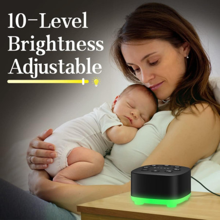 Meditation Sound Machine: 30 Soothing Sounds, Night Light & Timer - Perfect for Sleep & Relaxation