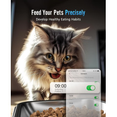Distributeur Automatique Croquettes Chat 5G WiFi 5L avec App