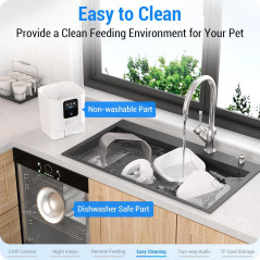 Distributeur Automatique Chat/Chien 7L avec Caméra 2K 5G & Vision Nocturne - Tranquillité desprit assurée!
