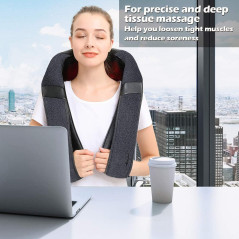 Mirakel Shiatsu Massageur Dos & Cou Chauffant - Soulagement Profond