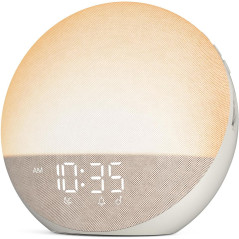 Sunrise Alarm Clock: Wake Up Naturally with Light, Sounds & Bluetooth Speaker