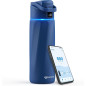 Bouteille deau intelligente BOOST 24oz: Hydratation suivie avec appli, acier inoxydable, bleu Bouteille deau intelligente BOOST 24oz: Hydratation suivie avec appli, acier inoxydable, bleu