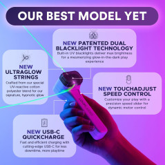 NANO Jouet Fusil Lumineux UV - STEM Interactif & Rave