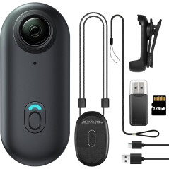 Caméra Corps Mini 128GB FHD 1080P - Enregistrement Main Libre