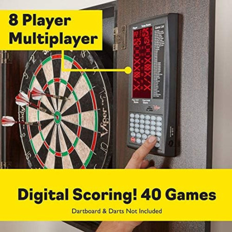 Viper ProScore: Tableau de Score Électronique pour Fléchettes - Jusquà 8 Joueurs!