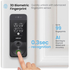 Lockly Visage Zeno : Serrure Intelligente Reconnaissance Faciale
