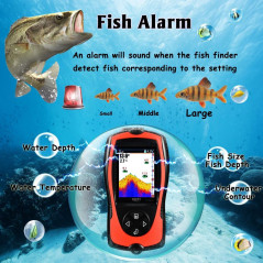 Détecteur de Poissons Portable LUCKY pour Kayak et Bateau