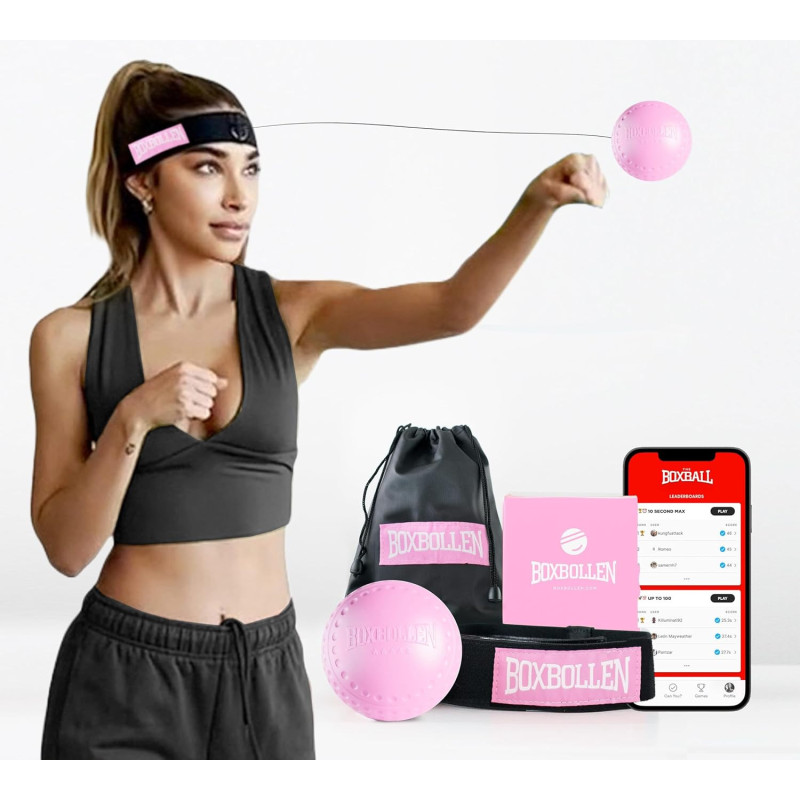 Boxbollen® Boxing Reflex Ball – App-Connected Trainer for Agility & Fun