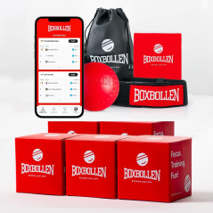 Family MMA Boxing Reflex Ball with App - Celebrity-Approved Gear