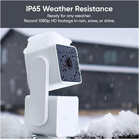 WYZE Cam Pan v3: Sécurité Intérieure/Extérieure 360°, Vision Nocturne Couleur & Suivi de Mouvement
