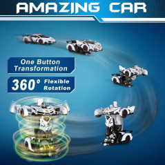Voiture Télécommandée FDJ Transformable 1:18 avec Lumières