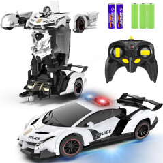Voiture Télécommandée FDJ Transformable 1:18 avec Lumières