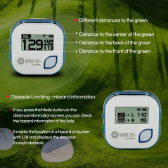 GOLFBUDDY Voice 2S+ GPS Rangefinder with 18H Battery & 40K Courses