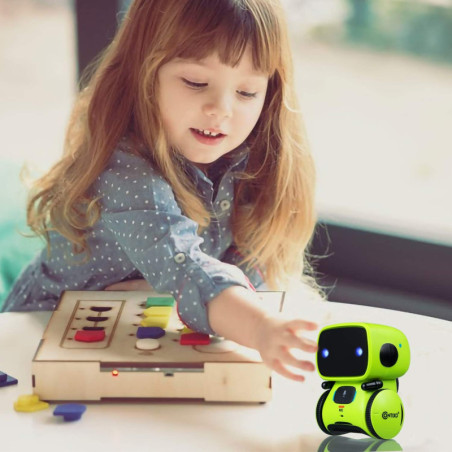 Contixo R1 Smart Robot Toy: Voice Control, Dancing, & Education for Kids 3-8 - Green