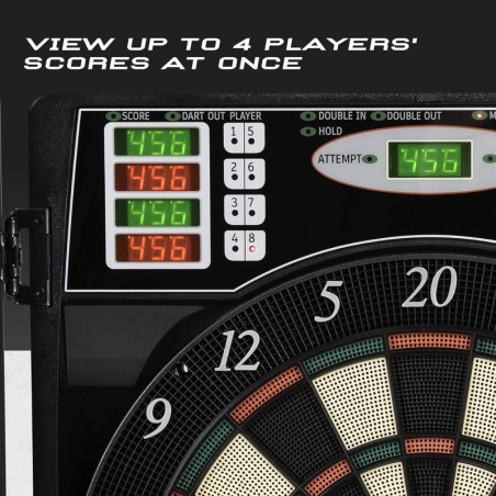 Arachnid Titanium 5400 Electronic Dartboard & Cabinet - Black
