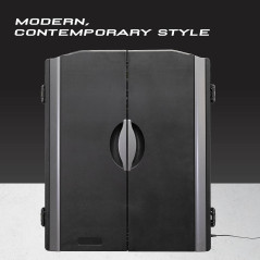 Arachnid Titanium 5400: Jeu de fléchettes électronique avec armoire intégrée - Noir, pour des soirées inoubliables!