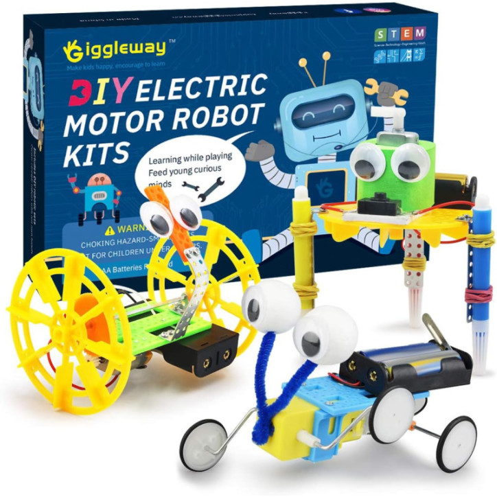 DIY STEM Robotics Kit: 3-in-1 Electric Motor Science Toys for Budding Engineers! DIY STEM Robotics Kit: 3-in-1 Electric Motor Science Toys for Budding Engineers!