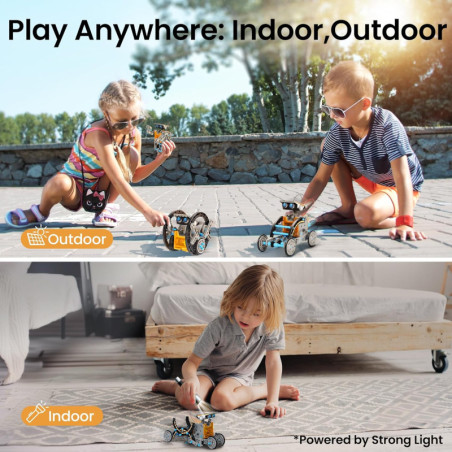 Kit Robot Solaire 12-en-1 Sillbird : STEM Éducatif, le Cadeau Scientifique Parfait pour Enfants !