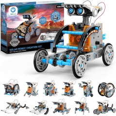 Robot Solaire STEM 12-en-1 Sillbird - Jouet Éducatif 8-13 ans