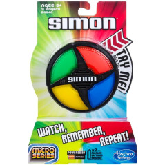 Simon Micro de Hasbro : Le Jeu Électronique Classique, Format de Poche ! Idéal pour les Fêtes et les Voyages