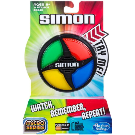 Simon Micro Series Game - Pocket-Sized Fun for On-the-Go Challenges! Ages 8+