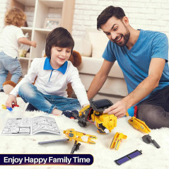 Coffret STEM COBFDHA 120 pièces pour enfants 8-14 ans, robot solaire