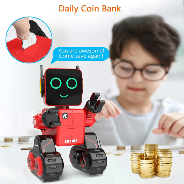Interactive Robot Toy for Kids: Programmable, Dancing, Singing RC Robot - Red Interactive Robot Toy for Kids: Programmable, Dancing, Singing RC Robot - Red