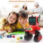 Interactive Robot Toy for Kids: Programmable, Dancing, Singing RC Robot - Red Interactive Robot Toy for Kids: Programmable, Dancing, Singing RC Robot - Red