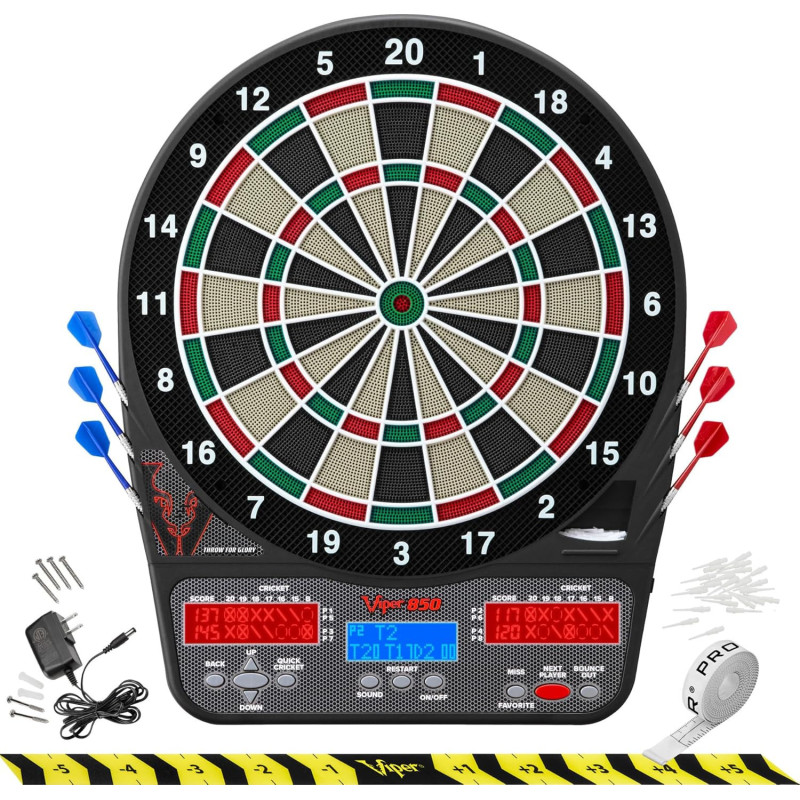 Viper 850 Electronic Dartboard with 50 Games & Ultra Bright Display