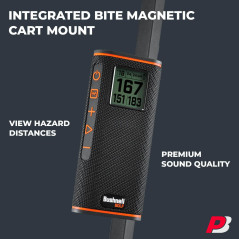 Bushnell Wingman View Golf Speaker Bundle - Bluetooth GPS & Protective Pouch